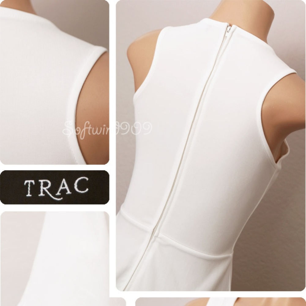 Ivory White Plunge Laced Up Stretchy Sexy Romper - Picture 6 of 8